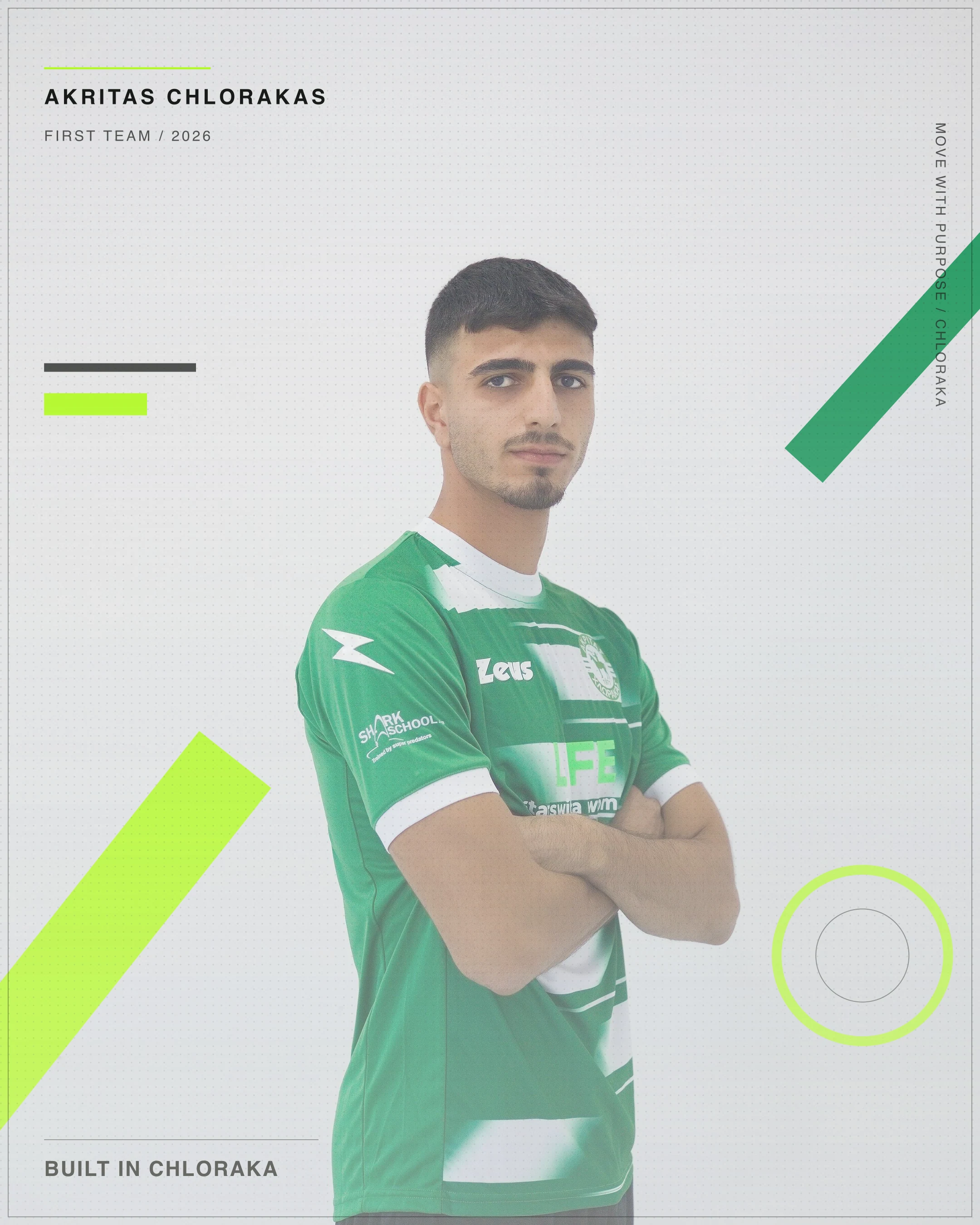Andreas Konstantinou in official Akritas player hero artwork